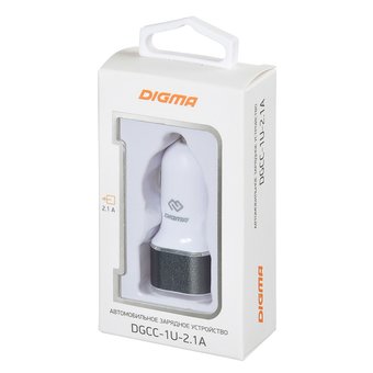  АЗУ Digma DGCC-1U-2.1A-WG 2.1A белый 