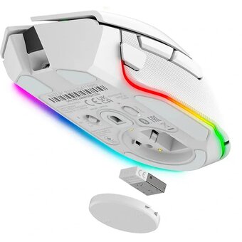  Мышь Razer Basilisk V3 Pro (RZ01-04620200-R3G1) white (bluetooth/радиоканал/USB, оптическая, беспроводная. 30000dpi) 