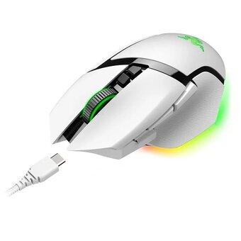  Мышь Razer Basilisk V3 Pro (RZ01-04620200-R3G1) white (bluetooth/радиоканал/USB, оптическая, беспроводная. 30000dpi) 