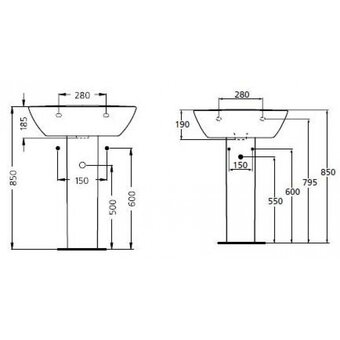  Пьедестал Ideal Standard Ocean W306201 