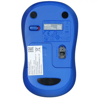  Мышь Logitech M220 (910-004896) silent blue (USB, беспроводная, оптическая, 1000dpi) 