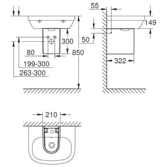  Полупьедестал Grohe Euro Ceramic 39201000 