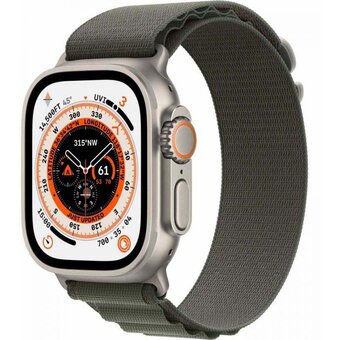  Смарт-часы Apple Watch Ultra A2622 (MQEW3LL/A) 49мм OLED корп.титан Alpine loop рем.зеленый разм.брасл. M 