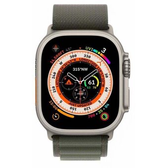  Смарт-часы Apple Watch Ultra A2622 (MQEW3LL/A) 49мм OLED корп.титан Alpine loop рем.зеленый разм.брасл. M 