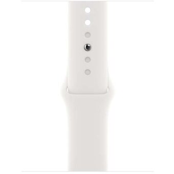  Часы Apple Watch SE (2022) 40mm SM Silver Alum Case/White Sport Band MNT93LL/A A2722 194253209430 