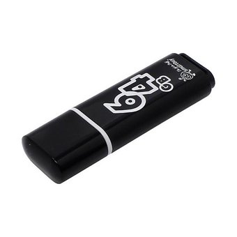  USB-флешка Smartbuy 64Gb Glossy series Black SB64GBGS-K 