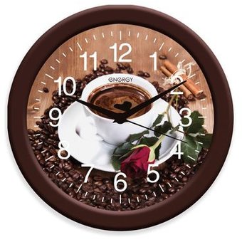 Часы настеннные Energy EC-101 кофе 