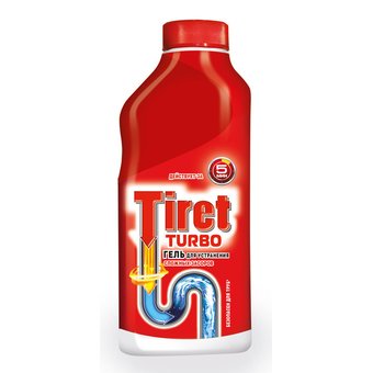  Средство для прочистки труб Tiret Turbo 0.5л гель (8147369) 