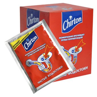  Средство для прочистки труб Chirton 80гр порошок 