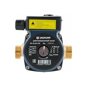  Насос UNIPUMP PH 20-60 130 (66193) циркуляционный (ГВС) (1/1) 