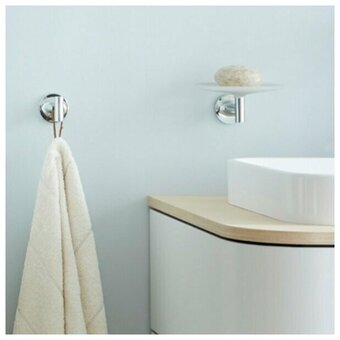  Мыльница Duravit Starck T (0099331000) хром/бел.мат.стек 