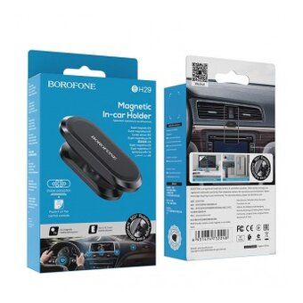  Автодержатель BOROFONE BH92 Grand one-button air outlet (чёрный) 