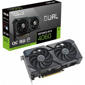  Видеокарта Asus Nvidia GeForce RTX 4060 (Dual-RTX4060-O8G) PCI-E 4.0 8192Mb 128 GDDR6 2505/17000 HDMIx1 DPx3 HDCP Ret 