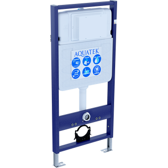  Инсталляция для подвесного унитаза Aquatek Standart 50 INS-0000012 со звукоизоляционной прокладкой 