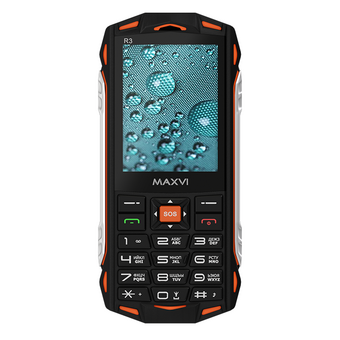  Мобильный телефон MAXVI R3 orange 