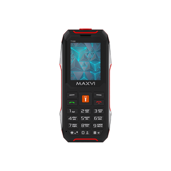  Мобильный телефон MAXVI T100 red 