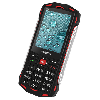  Мобильный телефон MAXVI R3 red 