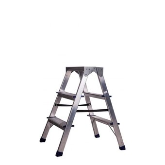  Стремянка алюминиевая двухсторонняя STAIRS AS203 03 ступени 