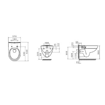  Унитаз подвесной с инсталляцией Roca Victoria Pack 893105010+Slim сиденье дюропласт 
