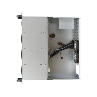  Корпус Procase ES408XS-SATA3-B-0 4U Rack server case (8 SATA3/SAS 12Gb hotswap HDD), черный, без блока питания, глубина 400мм, MB 12"x13" 