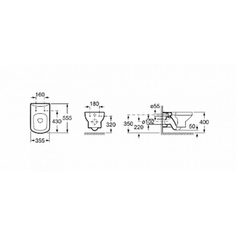  Комплект унитаз с инсталляцией ROCA Сet (Инсталляция Geberit Duofix 111.300.00.5+ унитаз подвесной Dama Senso 346517000+ съемная крышка ZRU9000040) 