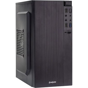  Корпус ExeGate BAA-104U Black EX277807RUS mATX, без БП, 2xUSB+1xUSB3.0, Audio 