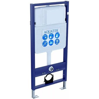  Унитаз с инсталляцией AQUATEK Standard Set Aquatek Бетта с тонким сиденьем soft-close 