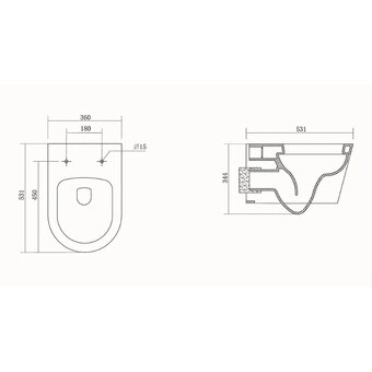  Унитаз с инсталляцией AQUATEK Standard Set Aquatek Бетта с тонким сиденьем soft-close 