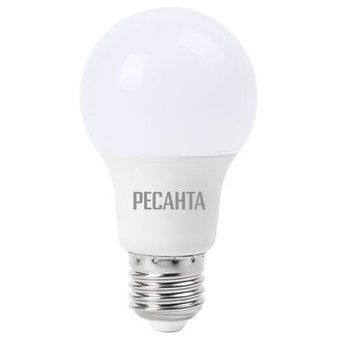  Лампа светодиодная Ресанта LL-R-A60-9W-230-3K-E27 