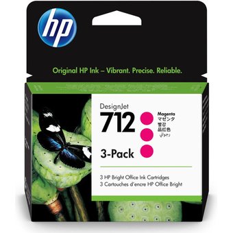  Картридж струйный HP 712 3ED78A пурпурный x3упак. (29мл) для HP DJ Т230/630 