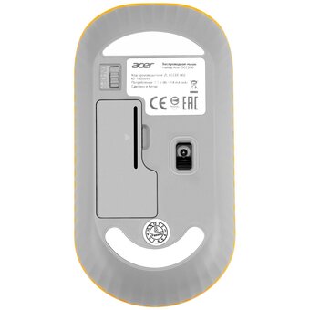  Клавиатура+мышь Acer OCC200 (ZL.ACCEE.002) клав:желтый/белый мышь:белый/желтый USB беспроводная slim Multimedia 