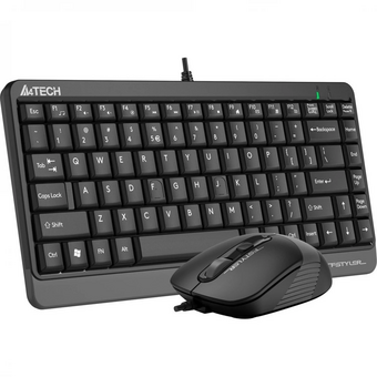  Клавиатура + мышь A4Tech Fstyler F1110 (F1110 Grey) клав черный/серый мышь черный/серый USB Multimedia 