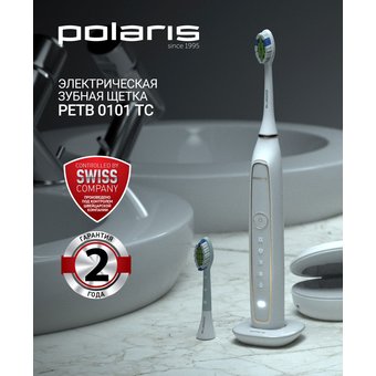  Зубная щетка электрическая Polaris PETB 0101 TC белый 