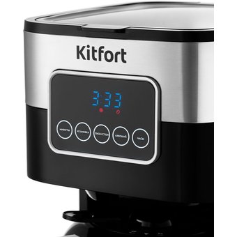  Кофеварка капельная Kitfort KT-752 черный/нерж 