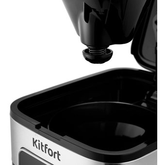  Кофеварка капельная Kitfort KT-752 черный/нерж 