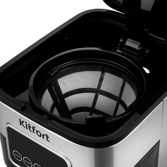  Кофеварка капельная Kitfort KT-752 черный/нерж 