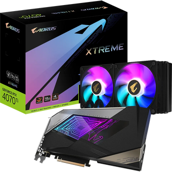  Видеокарта Gigabyte GeForce RTX 4070 Ti Aorus XTREME WaterForce (GV-N407TAORUSX W-12GD) 12GB 