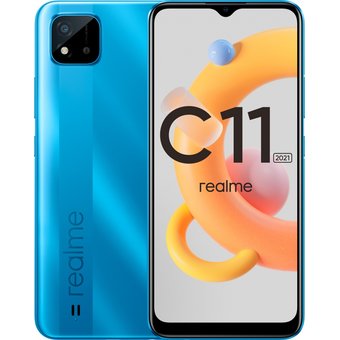  Смартфон Realme C11 2021 2 + 32 ГБ Lake Blue 