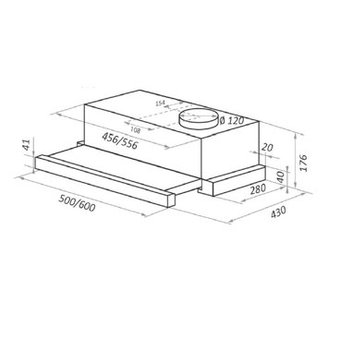  Вытяжка HOMSair Flat 50 White 