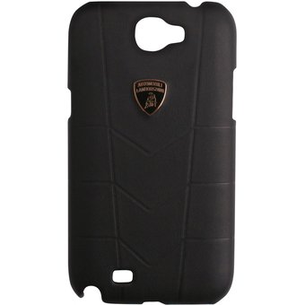  Чехол клип-кейс кожа для Samsung Galaxy Note Lamborghini Aventador-D1 (черный) 
