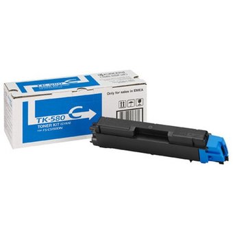  Тонер-картридж Kyocera 1T02KTCNL0 TK-580C 2 800 стр. Cyan для FS-C5150DN 