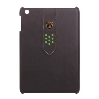  Кожаный чехол-крышка для задней панели iPad mini Lamborghini Superleggera (черный/зеленый) 
