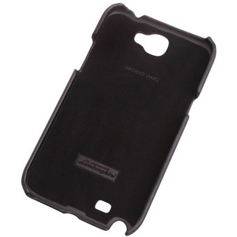  Чехол клип-кейс кожа для Samsung Galaxy Note II Lamborghini Performate-D1 (черный) 