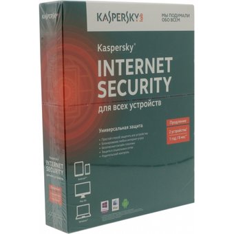  ПО Kaspersky Internet Security Multi-Device, 2 ПК/1 год. Продление, Box/коробка (KL1941RBBFR) 