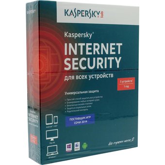  ПО Kaspersky Internet Security Multi-Device, 5 ПК/1 год. Лицензия, DVD, Box/коробка (KL1941RBEFS) 