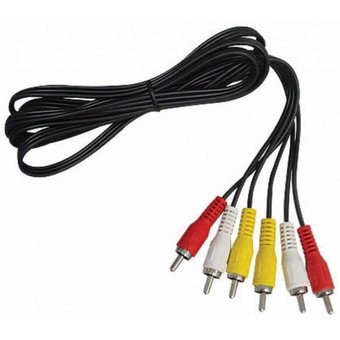  Кабель audio Atcom 3RCA to 3RCA, 1.2m, 3 тюльпана (M) - 3 тюльпана (M) 