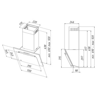  Вытяжка Akpo WK-4 Nero Eco 50 черный 1109 