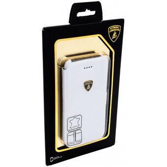  Чехол книга-кейс кожа Lamborghini Diablo для iPhone 5C (белая) 