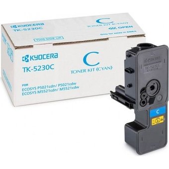  Тонер-картридж Kyocera 1T02R9CNL0 TK-5230C 2 200 стр. Cyan для P5021cdn/cdw, M5521cdn/cdw 