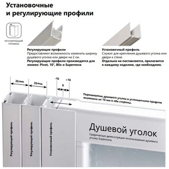  Регулирующий профиль Ravak ABLNPS E778801C1900B блестящий 